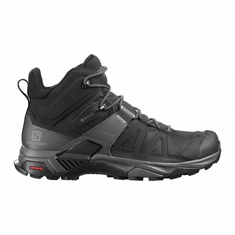 Salomon X ULTRA 4 MID GORE-TEX Botas De Montaña Hombre - Negras / Azules - Colombia (32591-MJWU)